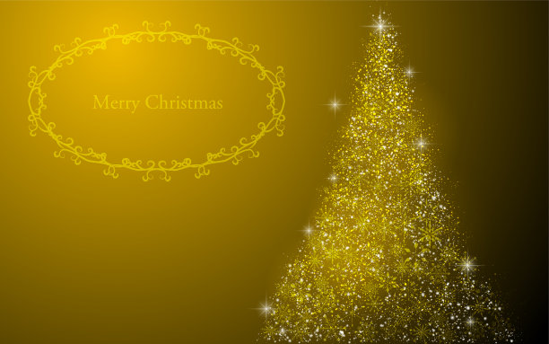 闪闪发光的圣诞图像背景材料与框架图片下载