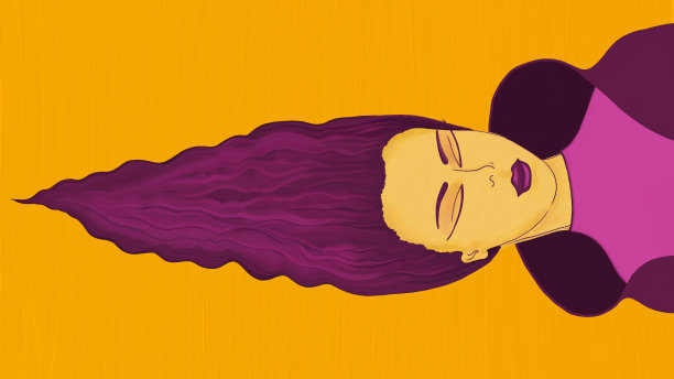 幻想女人优雅的发型，穿着晚礼服图片下载