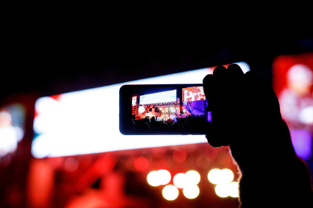 在音乐会中录制的支持者-在摇滚表演中人群的坦率图像图片下载