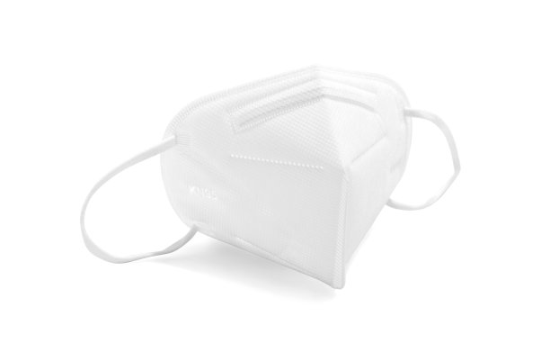 KN95或N95口罩冠状病毒或PM 2.5防护隔离在白色背景图片下载