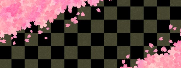 日本传统图案和樱花背景图片下载