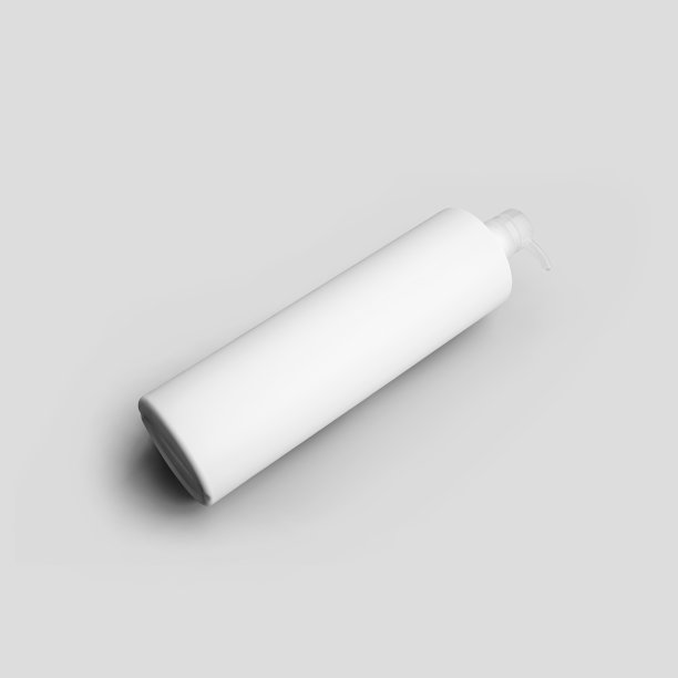 塑料瓶模板与分配器的膏霜，洗液，防腐剂，白色瓶隔离的背景。图片下载