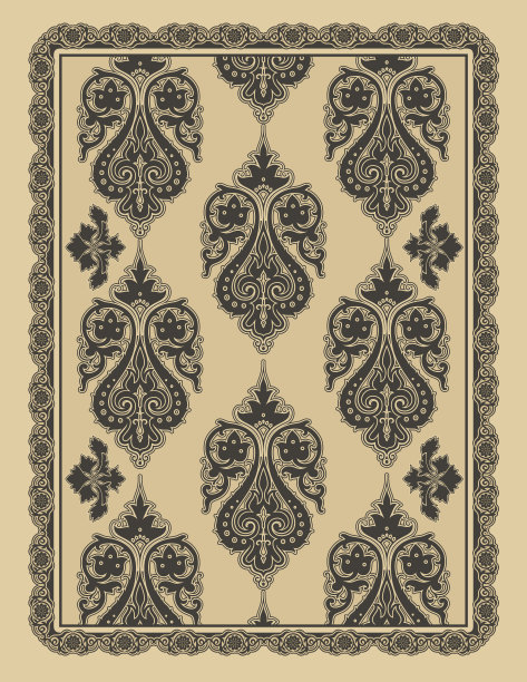带有装饰性边框和图案的装饰性背景。图片下载