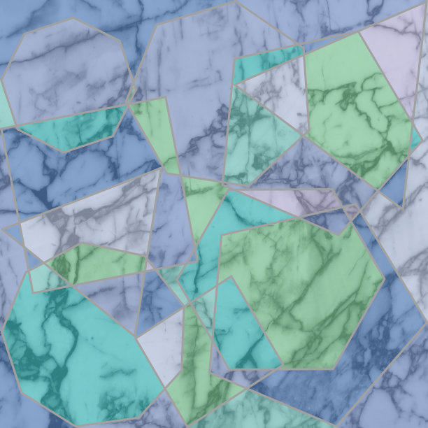 抽象版画，创意瓷砖表面。多边形、抽象背景。现代马赛克墙纸。装饰艺术图案。几何结构。图片下载