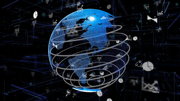 智能商业数据分析技术抽象图片下载