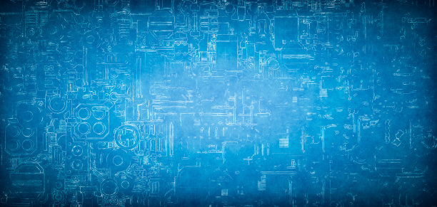 摘要技术蓝图背景。图片下载