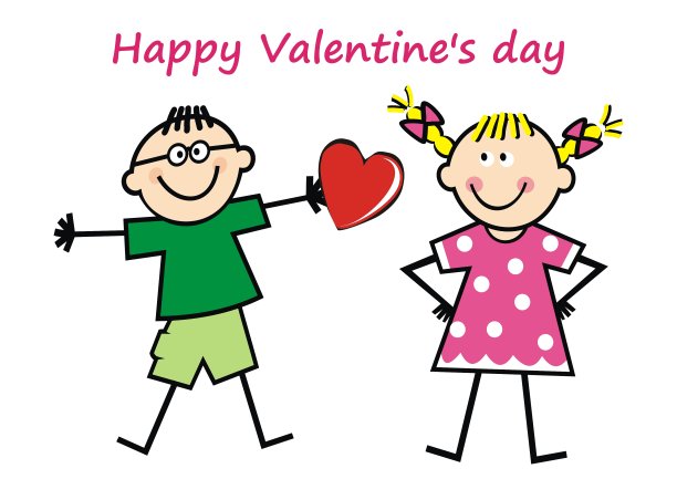 情人节快乐，矢量插图图片下载