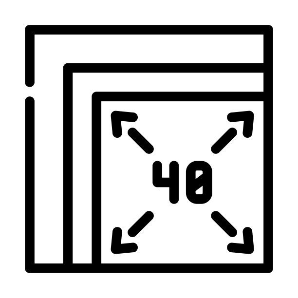 不同大小的餐巾线图标矢量插图图片下载