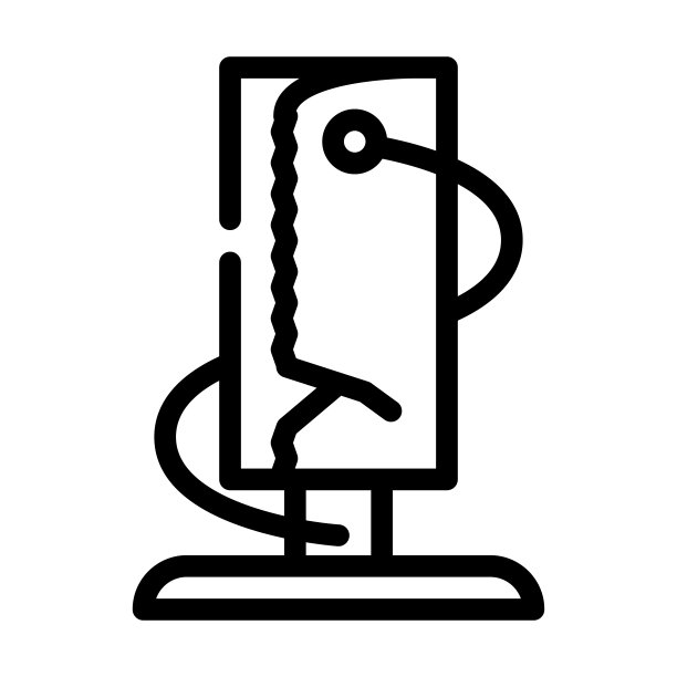 餐巾纸卷线图标矢量插图图片下载