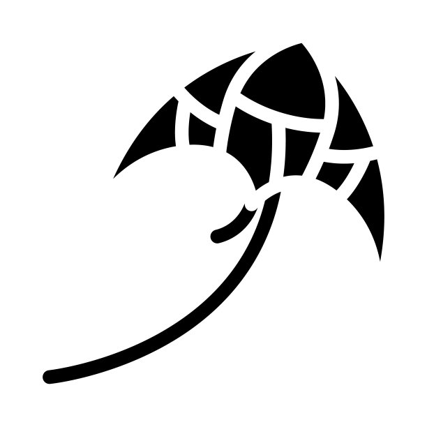 飞行的风筝字形图标矢量插图平坦图片下载