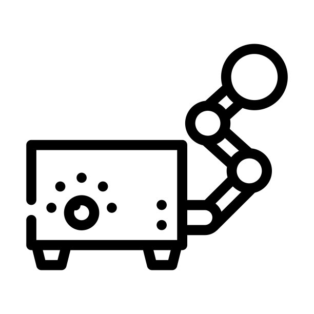 用于超高频治疗线图标矢量插图的装置图片下载