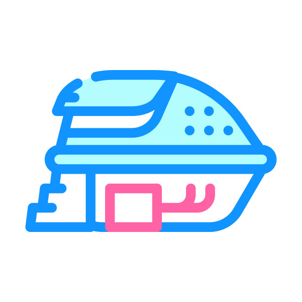 剥夺室，浮动胶囊彩色图标矢量插图图片下载