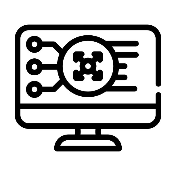 增强现实面具设计线图标矢量插图图片下载