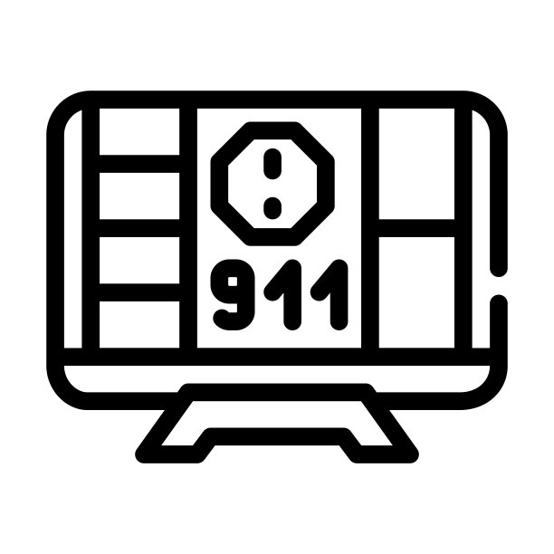 事件通知线图标矢量插图平坦图片下载