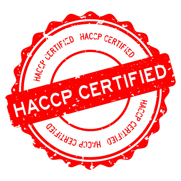 垃圾红色HACCP(危害分析和关键控制点)认证字圆形橡胶印章在白色背景图片下载