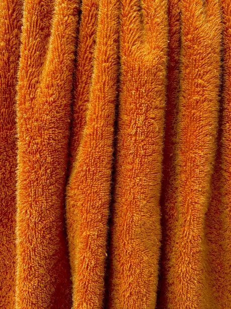 近距离拍摄的棉花毛巾产品。印度尼西亚雅加达——2021年1月图片下载