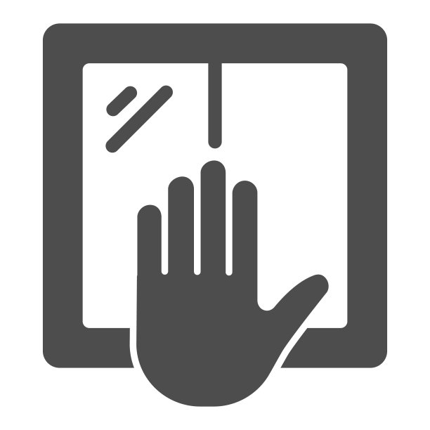 窗口和手固体图标，劳动节概念，在白色背景上的窗口安装标志，工人的手和家窗口图标在字形风格的移动和网页设计。矢量图形。图片下载