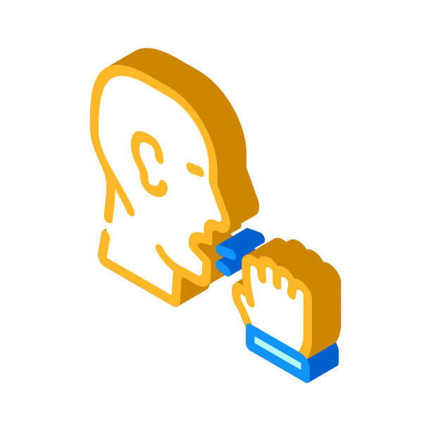 咳嗽流感等距图标矢量插图颜色图片下载