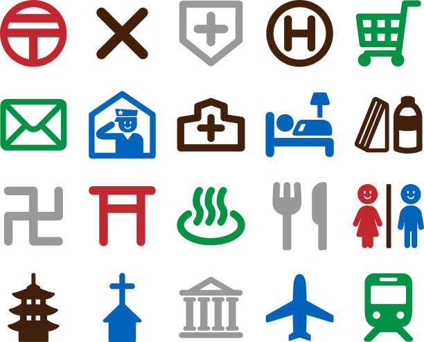 地图符号集图片下载