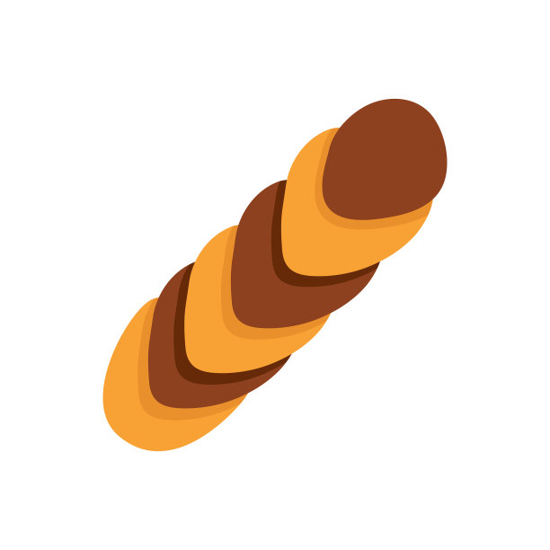 向量面包图标。面包的平面插图。健康面包孤立在白色背景。传统食物符号符号图片下载