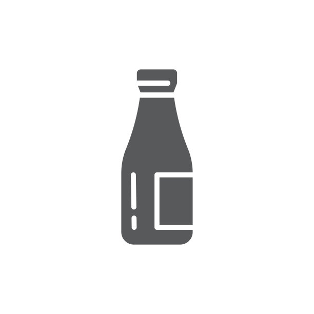 奶瓶图标，颜色，线条，轮廓矢量符号，线形象形孤立在白色上。象征,标志说明图片下载