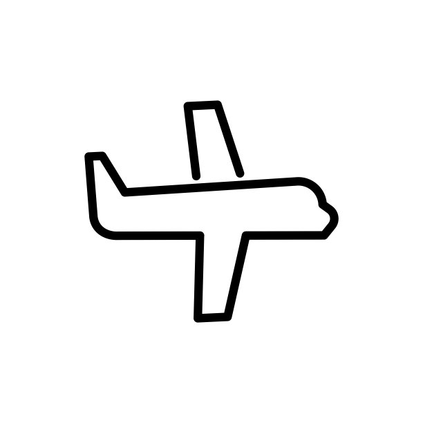 飞机模式设计图标矢量标志模板图片下载