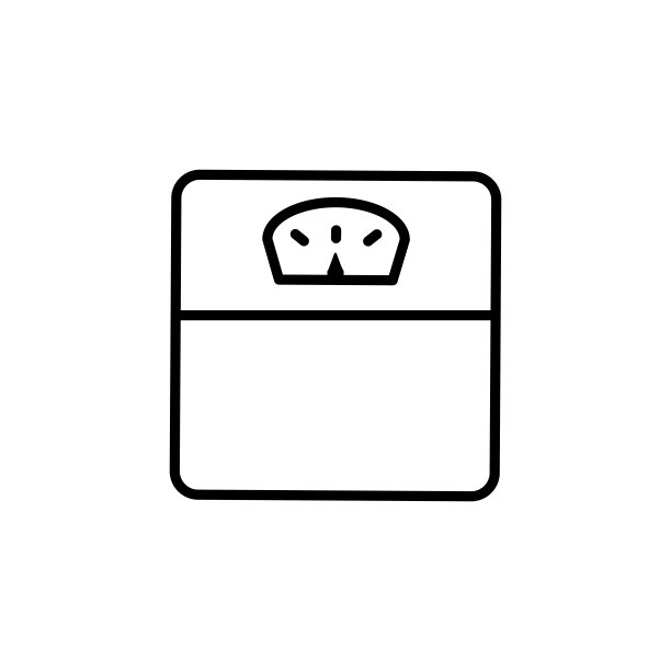 重量比例图标设计标志矢量模板插图图片下载