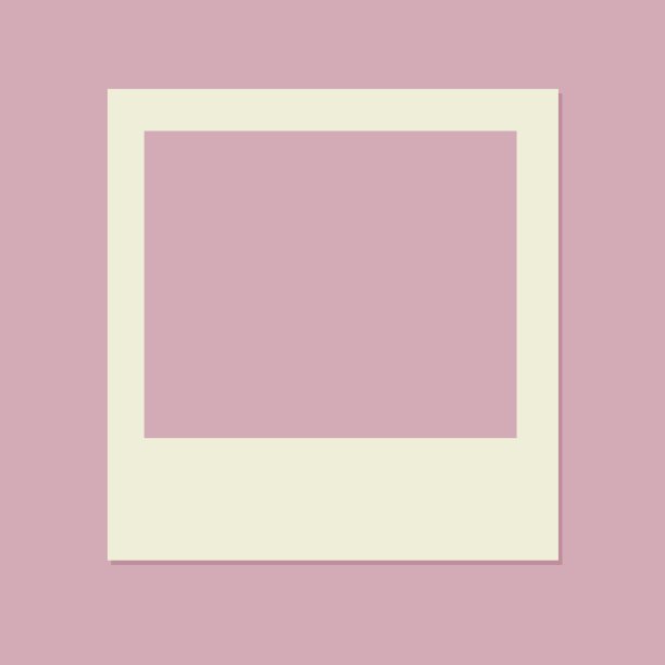 空相框孤立为图形设计师的模板卡片、记忆。照片卡与地方为您的标志或文本。图片下载