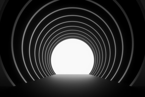 圆隧道、3 d渲染图片下载