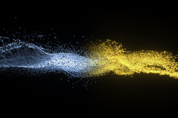 阴阳粒子技术抽象概念图片下载