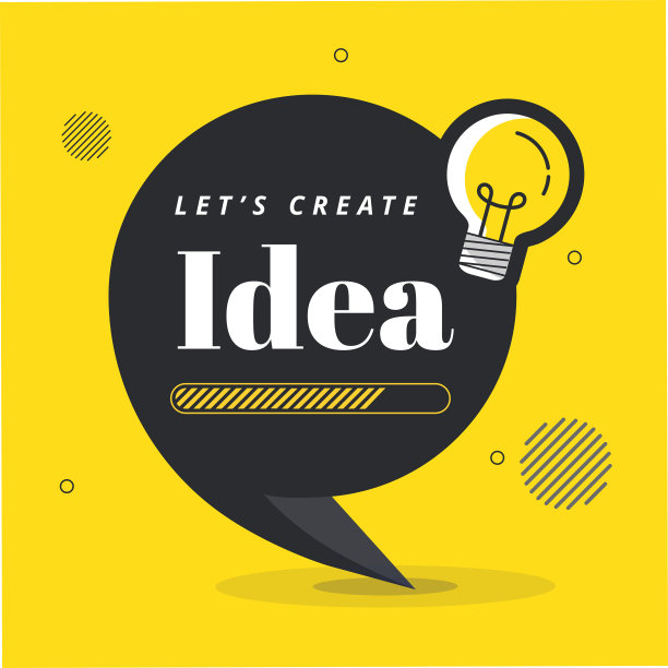 在语音泡泡上装上灯泡的新概念。图片下载