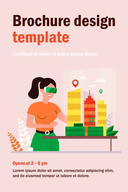 女建筑师工程师建造3d城市模型图片下载