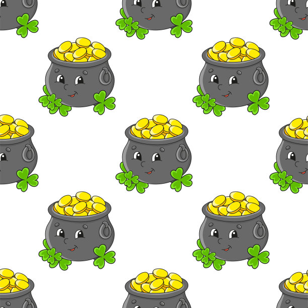 颜色无缝模式。卡通风格。明亮的设计。用于墙纸，海报，横幅。手绘。矢量插图孤立的白色背景。图片下载