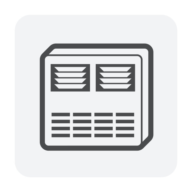 空调室内机部分矢量图标设计。图片下载