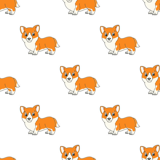 颜色无缝模式。卡通风格。明亮的设计。壁纸，海报，横幅。手绘。矢量插图孤立在白色背景。图片下载