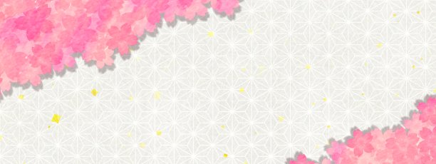 日本传统图案和樱花背景图片下载