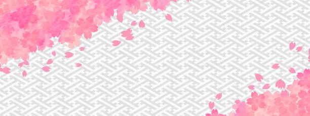 日本传统图案和樱花背景图片下载