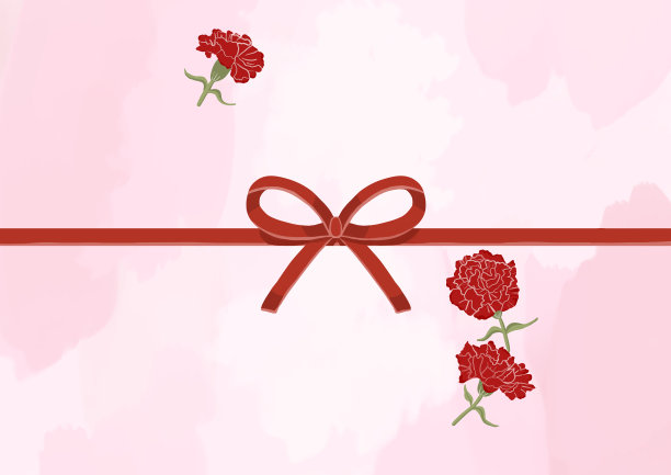 可爱的纸质母亲节康乃馨图片下载