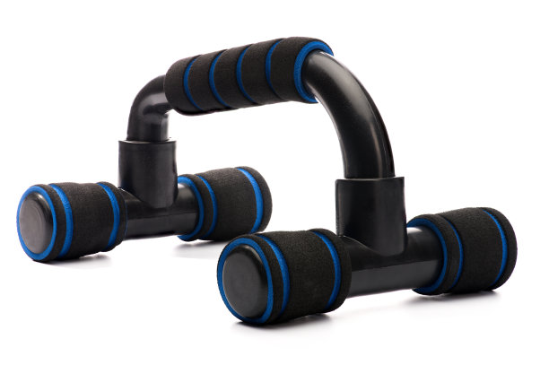 运动黑色地板停止健身在一个白色孤立的背景图片下载