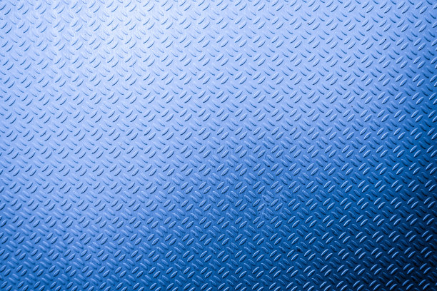 背景的金属钻石板在蓝色图片下载