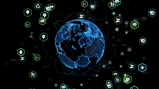 环境技术的概念。可持续发展的目标。西班牙。图片下载