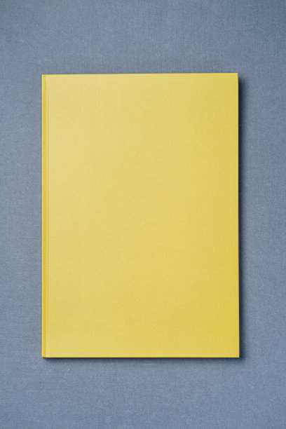 灰色背景上的绿色皮革笔记本图片下载