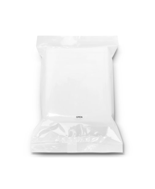 空白包装白色塑料袋湿抹布纸设计模型图片下载