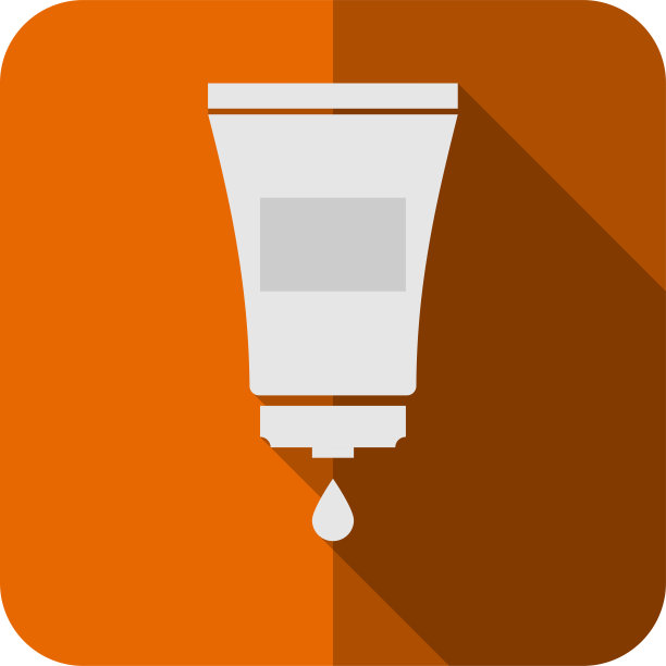 矢量平面图标，长阴影设计的凝胶图标图片下载