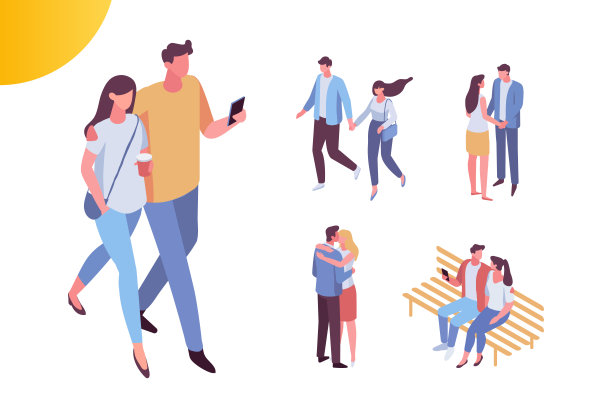 相爱的夫妻等距人定。男人和女人在一起图片下载