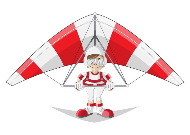 悬挂式滑翔机。图片下载