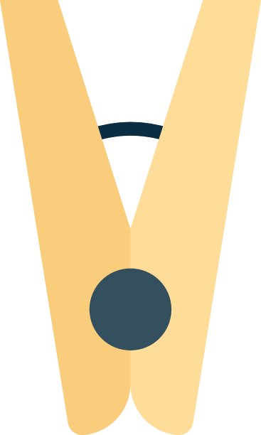 洗衣剪辑概念矢量颜色图标设计，洗衣和干洗符号上的白色背景图片下载