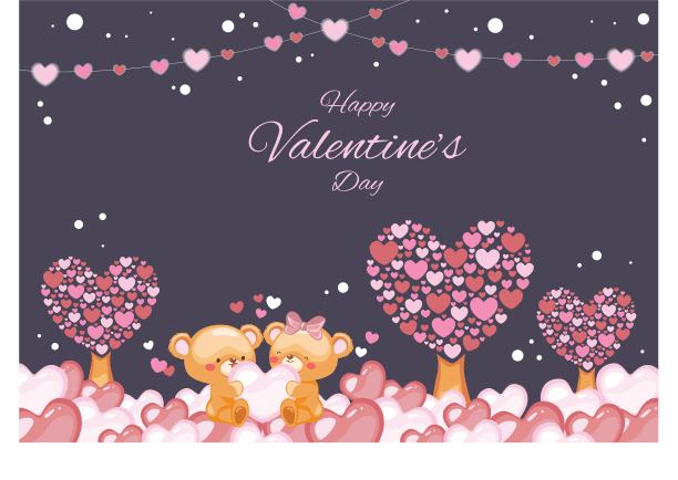 快乐情人节背景图片下载