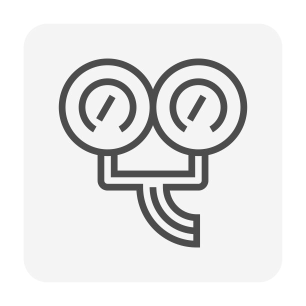 AC流形标尺矢量图标设计。图片下载