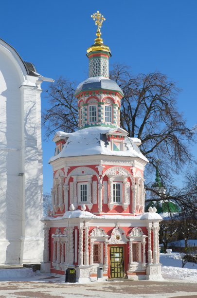 圣三位一体教堂圣水井的假定，Sergius Lavra, Sergiev Posad，俄罗斯图片下载